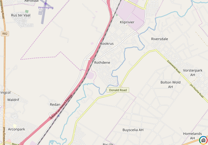 Map location of Rothdene